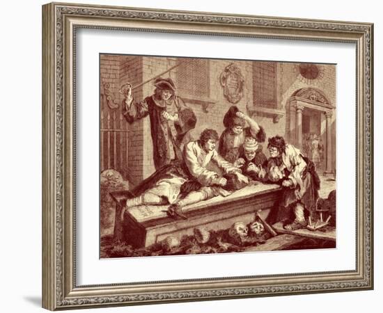 Industry and Idleness --William Hogarth-Framed Giclee Print