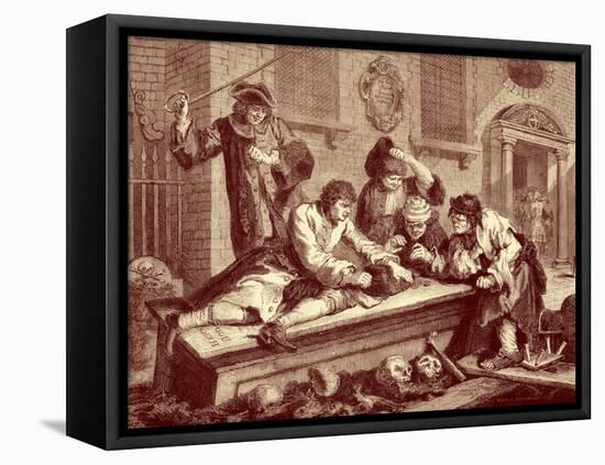Industry and Idleness --William Hogarth-Framed Premier Image Canvas