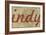 Indy - 1876, Indianapolis - Plan, Indiana, United States Map-null-Framed Giclee Print