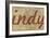 Indy - 1876, Indianapolis - Plan, Indiana, United States Map-null-Framed Giclee Print