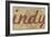 Indy - 1876, Indianapolis - Plan, Indiana, United States Map-null-Framed Giclee Print