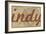 Indy - 1876, Indianapolis - Plan, Indiana, United States Map-null-Framed Giclee Print