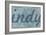 Indy - 1876, Indianapolis - Plan, Indiana, United States Map-null-Framed Giclee Print