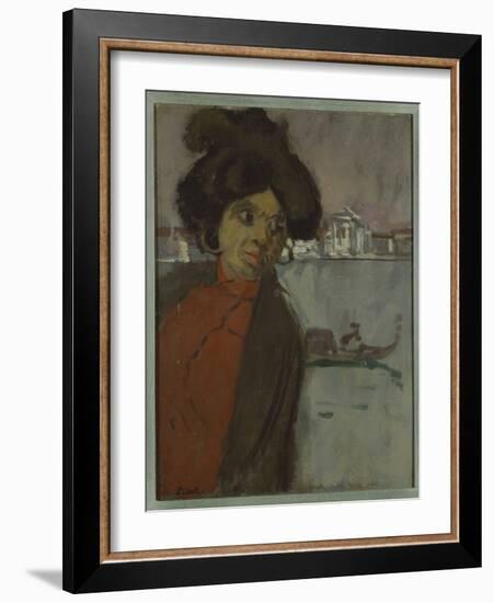 Inez on the Zattere (Oil on Panel)-Walter Richard Sickert-Framed Giclee Print