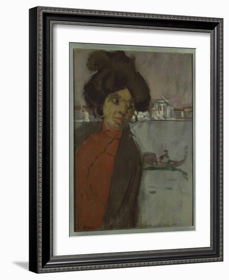 Inez on the Zattere (Oil on Panel)-Walter Richard Sickert-Framed Giclee Print