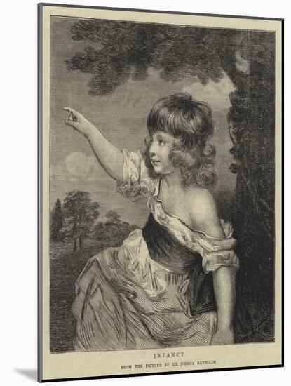 Infancy-Sir Joshua Reynolds-Mounted Giclee Print