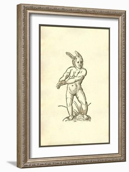 Infans Auribus Leporinis-Ulisse Aldrovandi-Framed Art Print