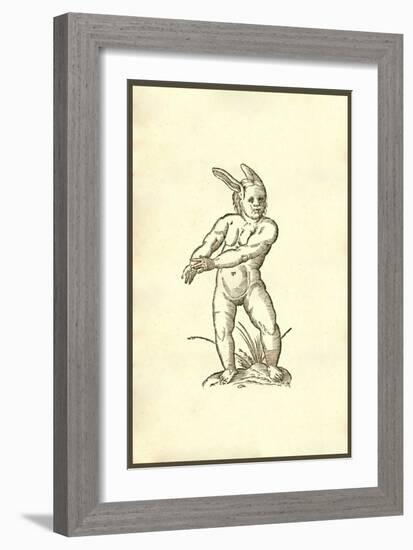 Infans Auribus Leporinis-Ulisse Aldrovandi-Framed Art Print