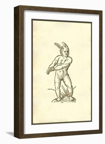 Infans Auribus Leporinis-Ulisse Aldrovandi-Framed Art Print