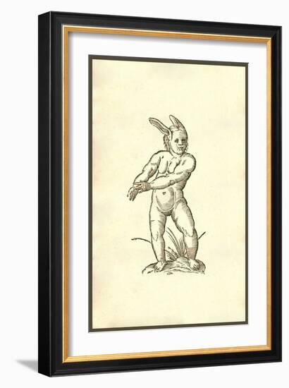 Infans Auribus Leporinis-Ulisse Aldrovandi-Framed Art Print