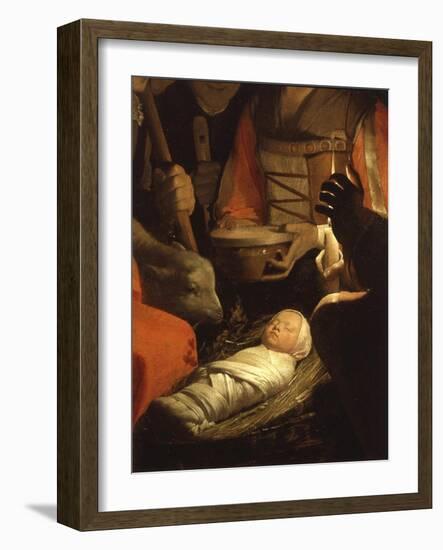 Infant Christ, from The Adoration of the Shepherds-Georges de La Tour-Framed Giclee Print