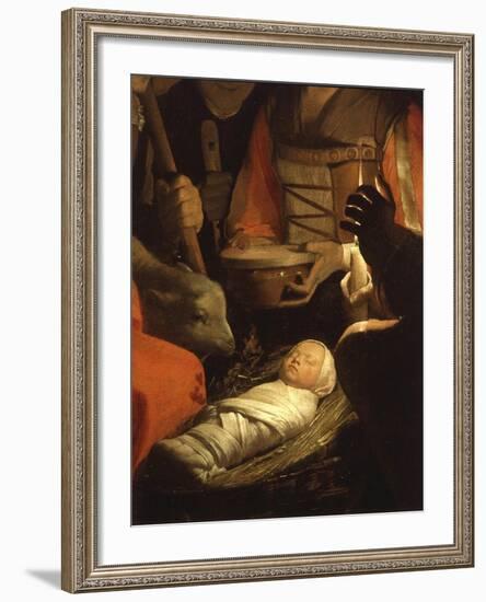 Infant Christ, from The Adoration of the Shepherds-Georges de La Tour-Framed Giclee Print