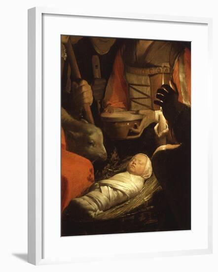 Infant Christ, from The Adoration of the Shepherds-Georges de La Tour-Framed Giclee Print