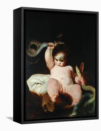 Infant Hercules-Sir Joshua Reynolds-Framed Premier Image Canvas