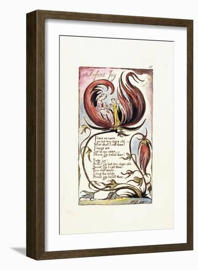 Infant Joy, 1789-William Blake-Framed Giclee Print