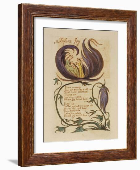 Infant Joy. from 'songs of Innocence'-William Blake-Framed Giclee Print