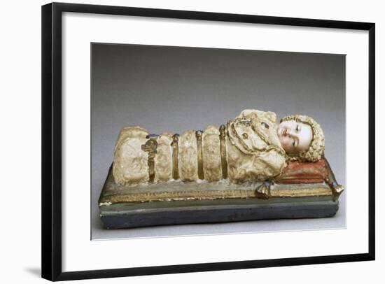 Infant Mary, Plaster Figurine, Italy-null-Framed Giclee Print