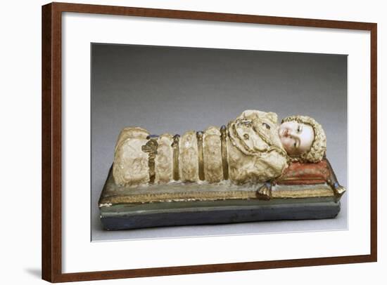 Infant Mary, Plaster Figurine, Italy-null-Framed Giclee Print