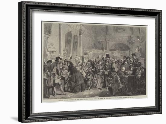 Infant Orphan Election at the London Tavern, Polling-George Elgar Hicks-Framed Giclee Print