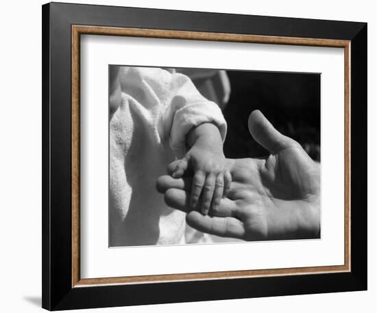 Infant's Hand in Man's Hand-Philip Gendreau-Framed Photographic Print