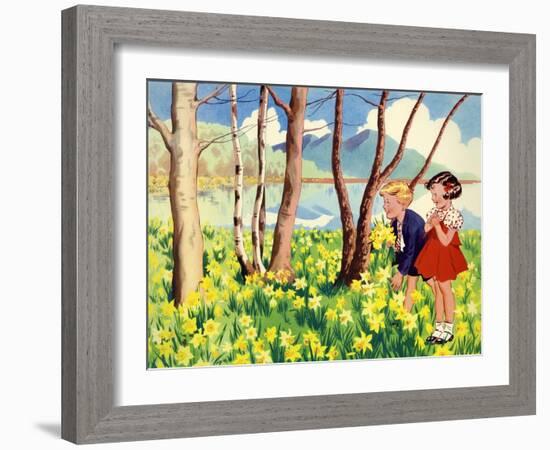 Infant School Illustrations, UK-null-Framed Giclee Print