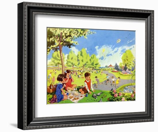 Infant School Illustrations, UK-null-Framed Giclee Print