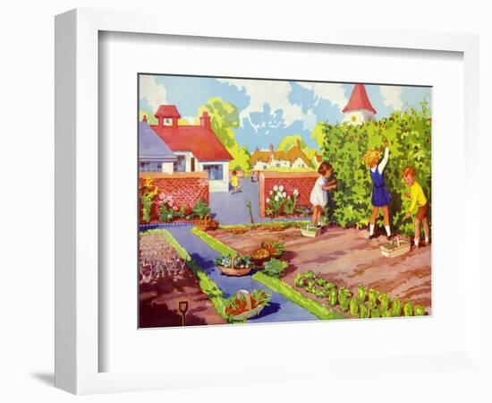 Infant School Illustrations, UK--Framed Giclee Print