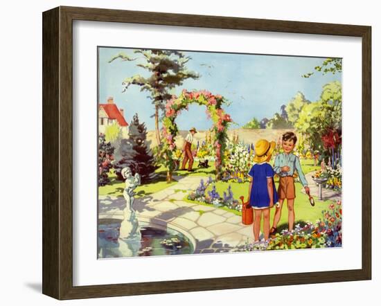 Infant School Illustrations, UK-null-Framed Giclee Print