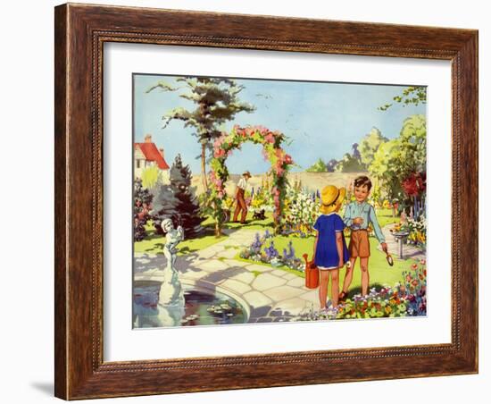 Infant School Illustrations, UK-null-Framed Giclee Print