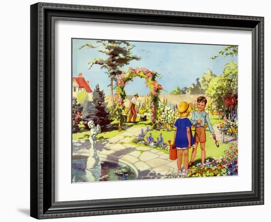 Infant School Illustrations, UK-null-Framed Giclee Print