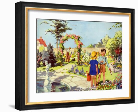 Infant School Illustrations, UK-null-Framed Giclee Print