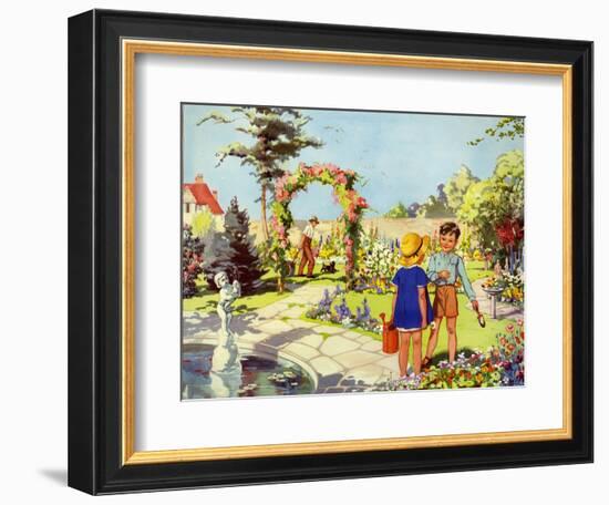 Infant School Illustrations, UK-null-Framed Giclee Print