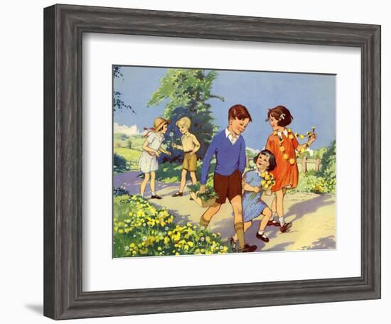 Infant School Illustrations, UK-null-Framed Giclee Print