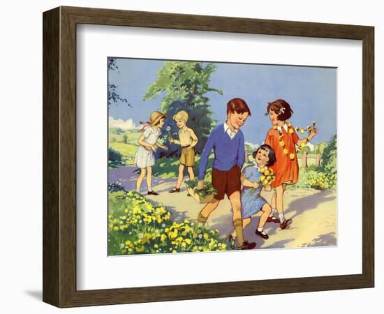 Infant School Illustrations, UK-null-Framed Giclee Print