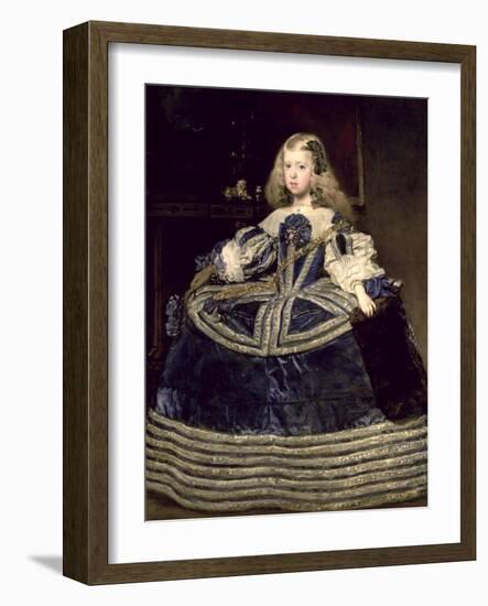 Infanta Margarita (1651-73) in Blue, 1659-Diego Velazquez-Framed Giclee Print