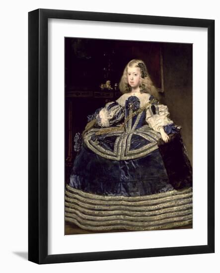 Infanta Margarita (1651-73) in Blue, 1659-Diego Velazquez-Framed Giclee Print