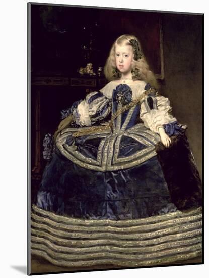 Infanta Margarita (1651-73) in Blue, 1659-Diego Velazquez-Mounted Giclee Print