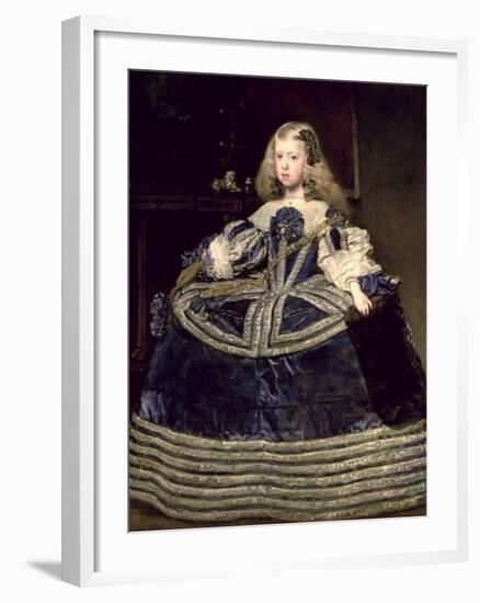 Infanta Margarita (1651-73) in Blue, 1659-Diego Velazquez-Framed Giclee Print