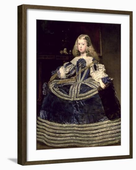 Infanta Margarita (1651-73) in Blue, 1659-Diego Velazquez-Framed Giclee Print