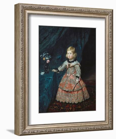 Infanta Margarita Teresa in a Pink Gown-Diego Velazquez-Framed Art Print