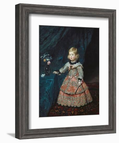 Infanta Margarita Teresa in a Pink Gown-Diego Velazquez-Framed Art Print