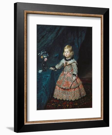 Infanta Margarita Teresa in a Pink Gown-Diego Velazquez-Framed Art Print