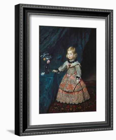 Infanta Margarita Teresa in a Pink Gown-Diego Velazquez-Framed Art Print