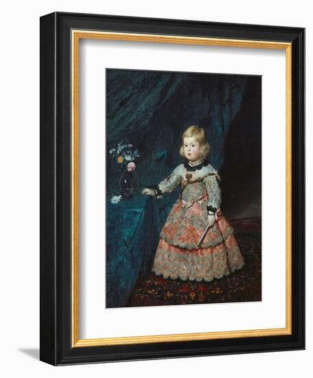 Infanta Margarita Teresa in a Pink Gown-Diego Velazquez-Framed Art Print