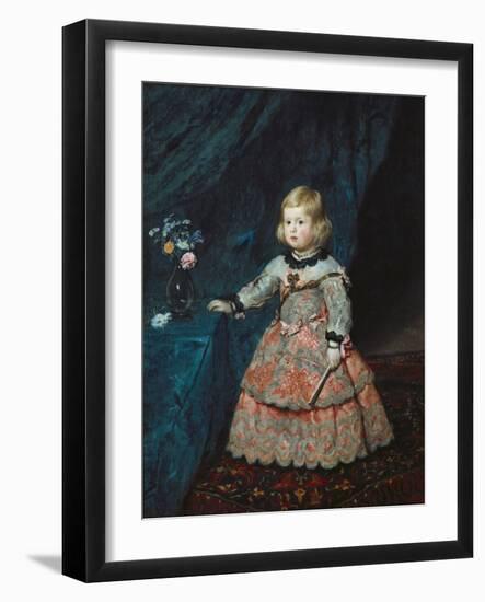 Infanta Margarita Teresa in a Pink Gown-Diego Velazquez-Framed Art Print