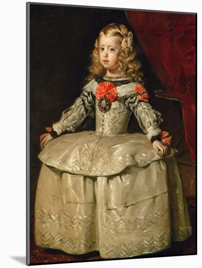 Infanta Margarita Teresa in White Garb-Diego Velazquez-Mounted Giclee Print