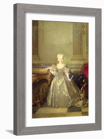 Infanta Maria Anna Victoria de Bourbon, 1724-Nicolas de Largilliere-Framed Giclee Print