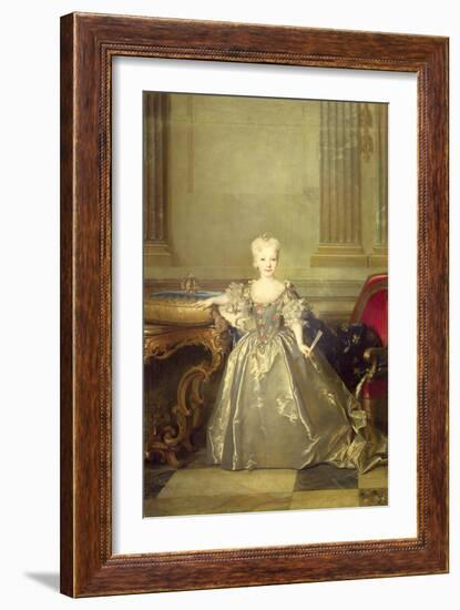 Infanta Maria Anna Victoria de Bourbon, 1724-Nicolas de Largilliere-Framed Giclee Print