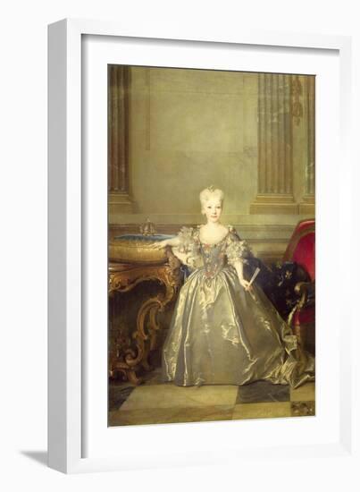 Infanta Maria Anna Victoria de Bourbon, 1724-Nicolas de Largilliere-Framed Giclee Print