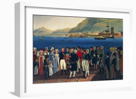 Infante Carlos, Duke of Calabria's Departure from Palermo to Naples-Giovanni Cobianchi-Framed Giclee Print